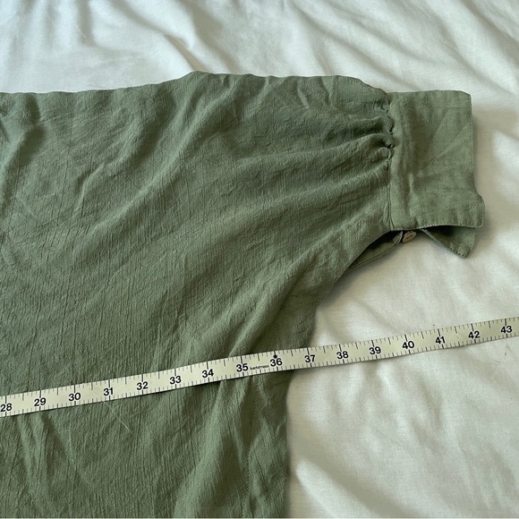 Jodifl Medium Oversized Green Dolman Sleeve Blouse Top Popover - Picture 7 of 10